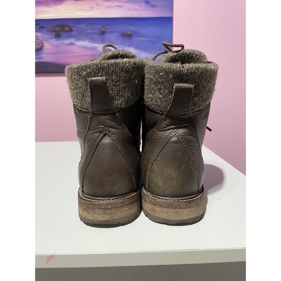 LL Bean East Point Leather Boots Womens 10 Brown Tek 2.5 Hiking Trail Camping - Picture 3 of 10